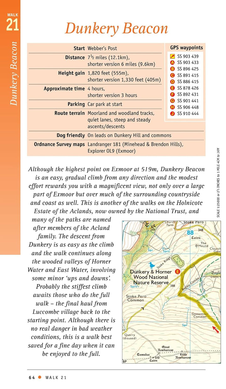 Exmoor &amp; the Quantocks (Pathfinder Guides), Taschenbuch
