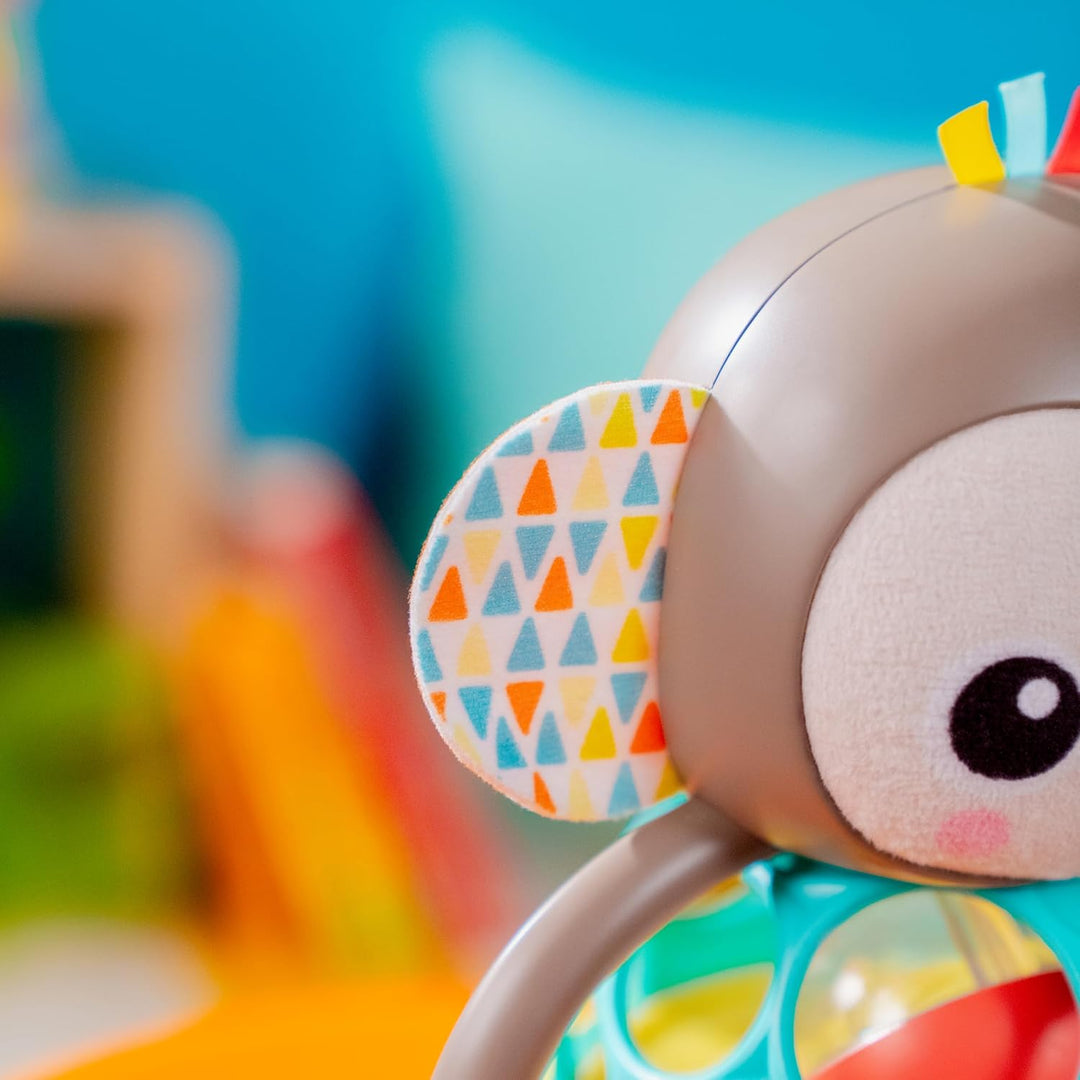 Bright Starts, Grab & Giggle AFFE Leuchtendes Musikalisches Rasselspielzeug mit leicht zu greifendem