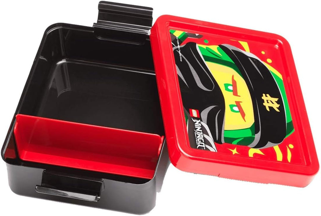 Lego Schulranzen-Set Ninjago Red Explorer Premium 6 TLG. mit Federmappe, Brotzeit-Dose, Trink-Flasch