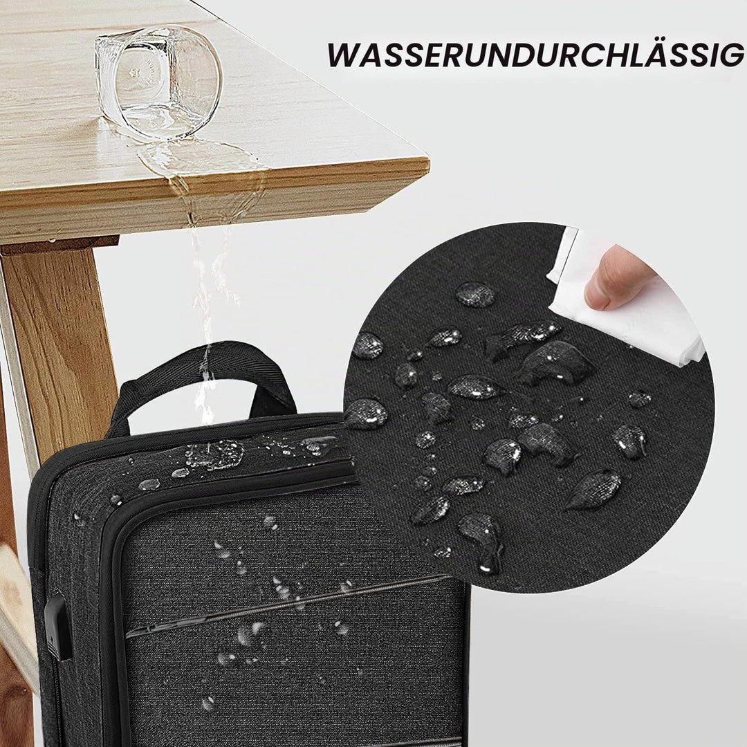 ZINZ Schlank und Erweiterbar Laptop Rucksack Wasserdicht Notebook Tasche für Männer und Frauen 13-14