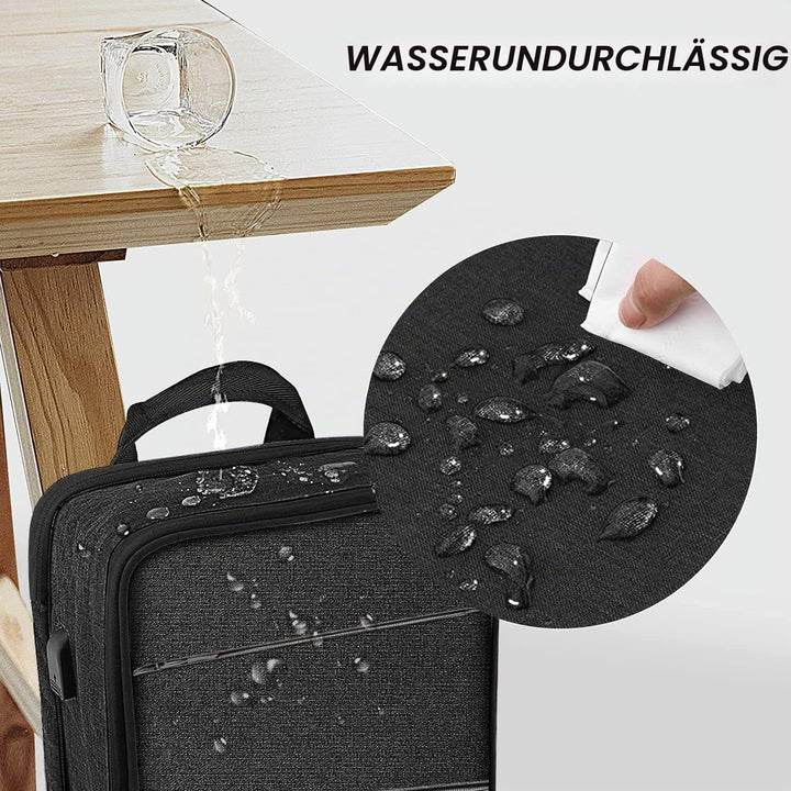 ZINZ Schlank und Erweiterbar Laptop Rucksack Wasserdicht Notebook Tasche für Männer und Frauen 13-14
