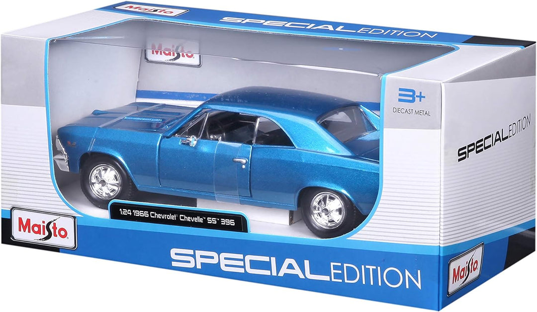 Bburago Maisto France Chevrolet SS 396 1966 Massstab 1:24 Farbe M31960 zufällig