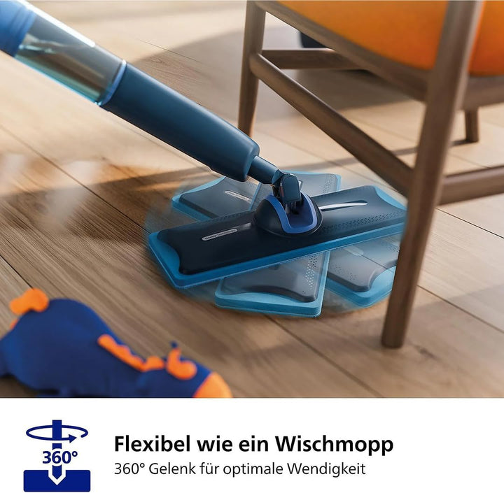Philips OneUp 5000 Serie Elektrischer Wischmopp - 2X sauberere Böden², 2X schnelleres Wischen, 2 Feu