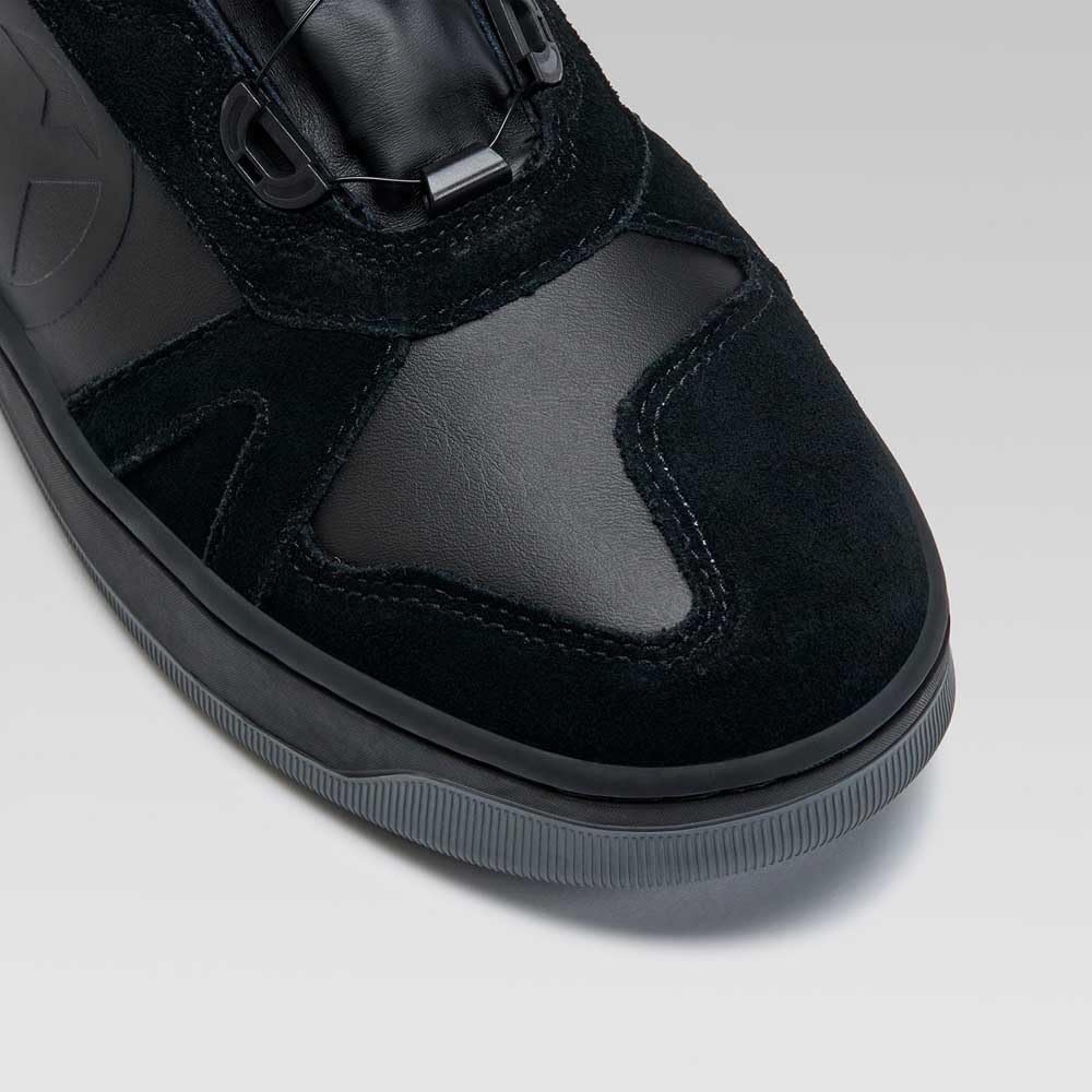 XPD Moto Fast H2Out wasserdichte Motorrad Schuhe, schwarz, 43 | Lederkonstruktion Schwarz 43 EU, Sch