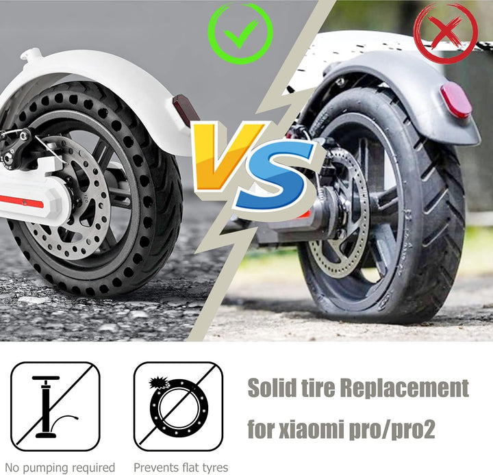Vollreifen für Xiaomi Pro/Pro 2, 8,5 Zoll Vollreifen Hinterrad, Vollrad für Xiaomi Pro/Pro 2 mit Ori