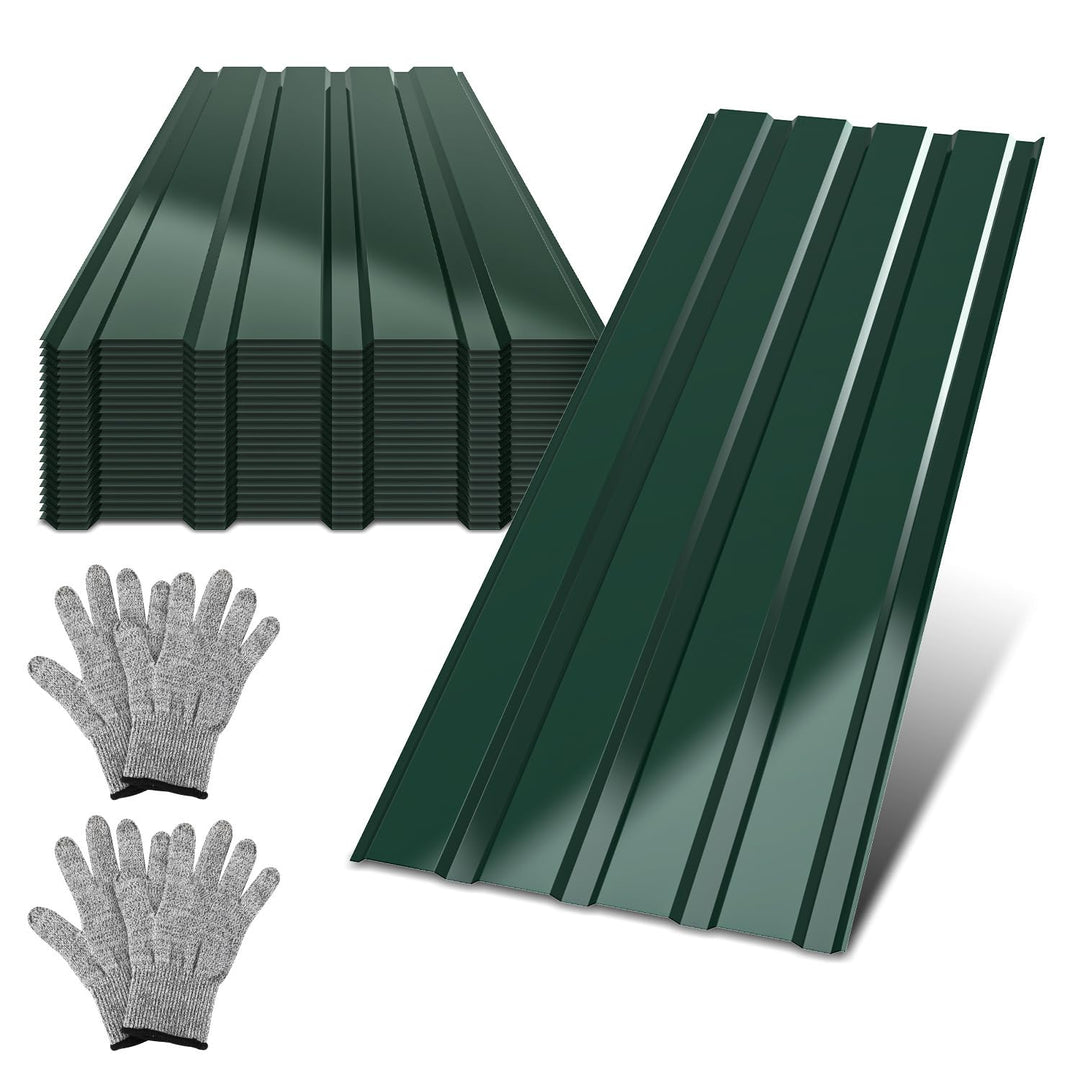 Profilblech Trapezblech für Dach - 24er Set (115x45cm) / 12 m² - Dachbleche aus verzinktem Stahl, St