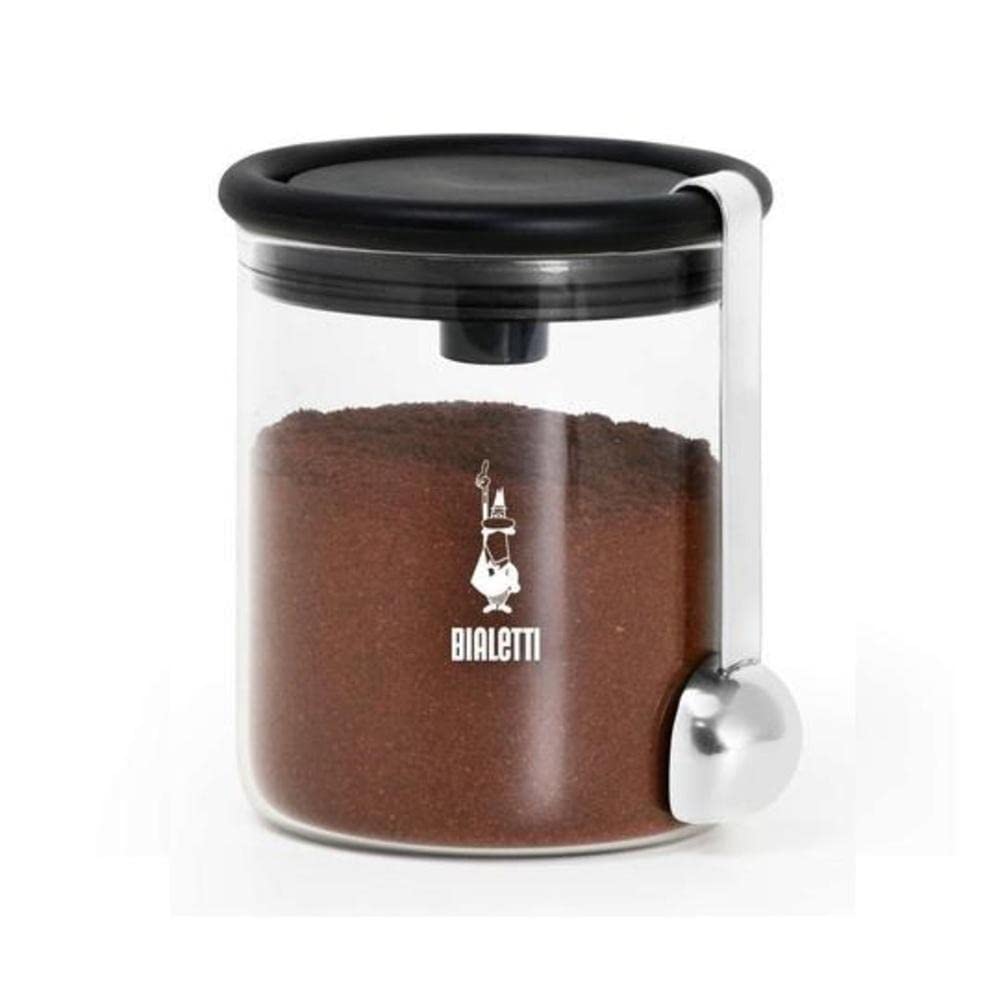 Bialetti 250 g Mokkaglas für Kaffee (mit Verschluss), Glas Single