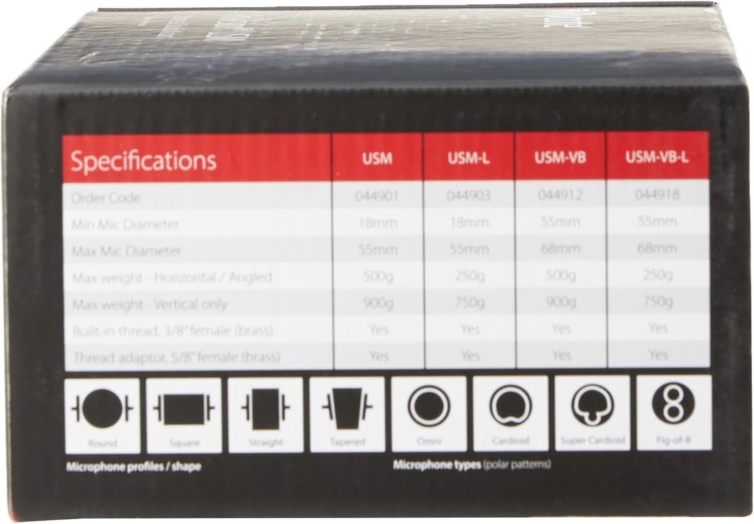 Rycote 044903 Invision Universal Mikrofon Shock Mount für grosse Mikrofon