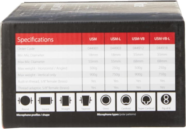 Rycote 044903 Invision Universal Mikrofon Shock Mount für grosse Mikrofon