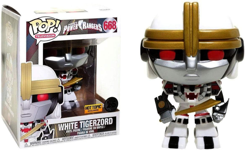 Funko Pop Television 668 Power Rangers White Tigerzord (Hot Topic Exclusive)