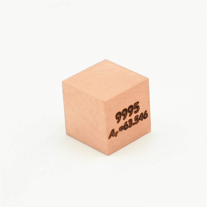 Pure Metal Copper 10mm Density Cu Cube for Element Collections Lab Experiment Material Hobbys Simple