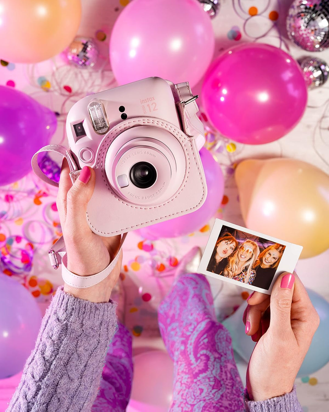 INSTAX mini 12 Camera Tasche, Blossom-Pink camera case Blossom-pink, camera case Blossom-pink