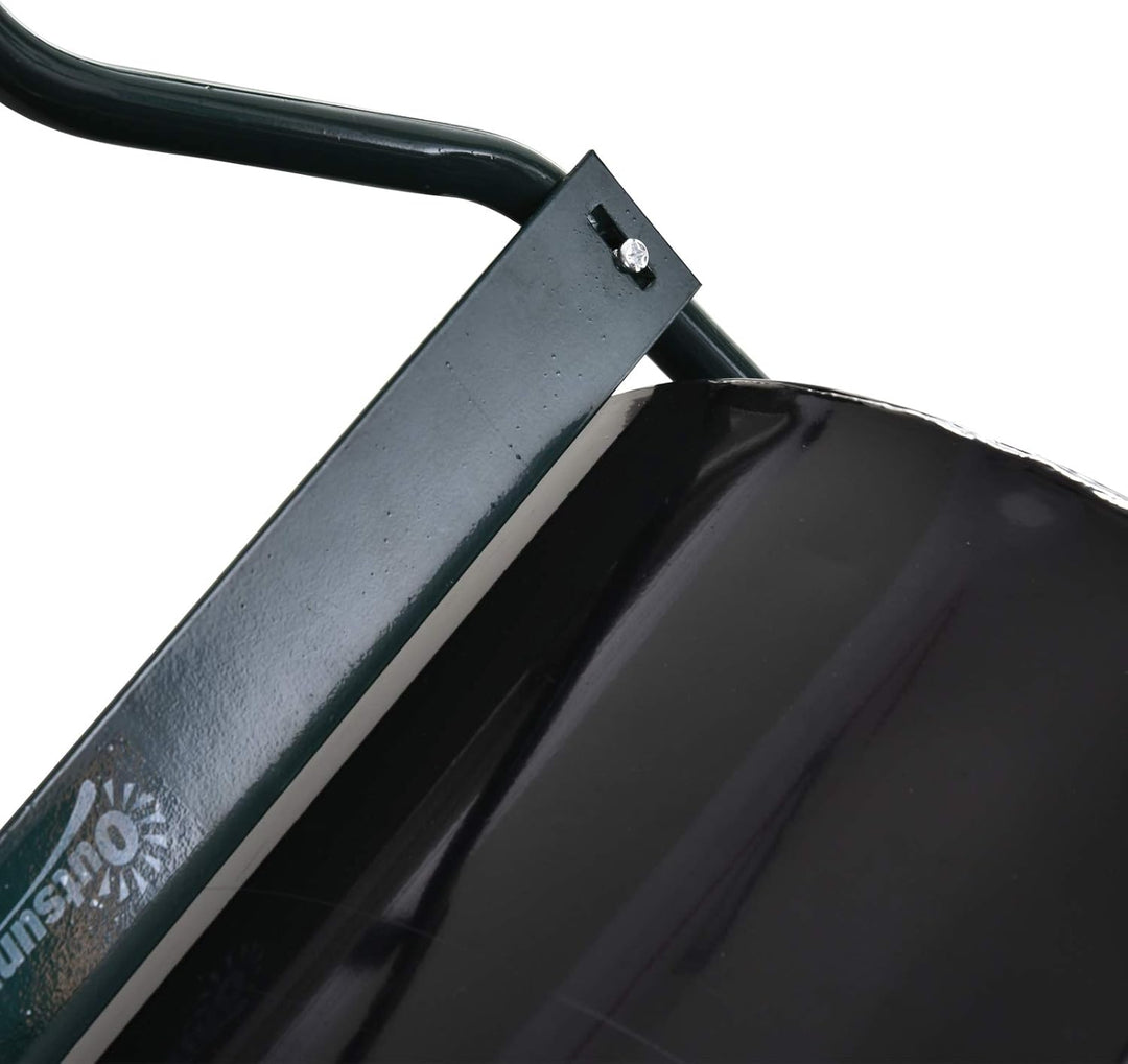 Outsunny Rasenwalze mit U-Griff, Gartenwalze, Gartenrolle, 40 cm Durchmesser, 60 L Wasser-/Sandfüllu