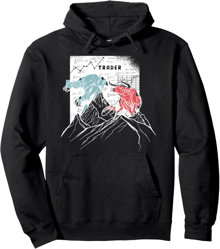 XXL Trader Stock Market Bear and Bull Börse Geschenk Pullover Hoodie