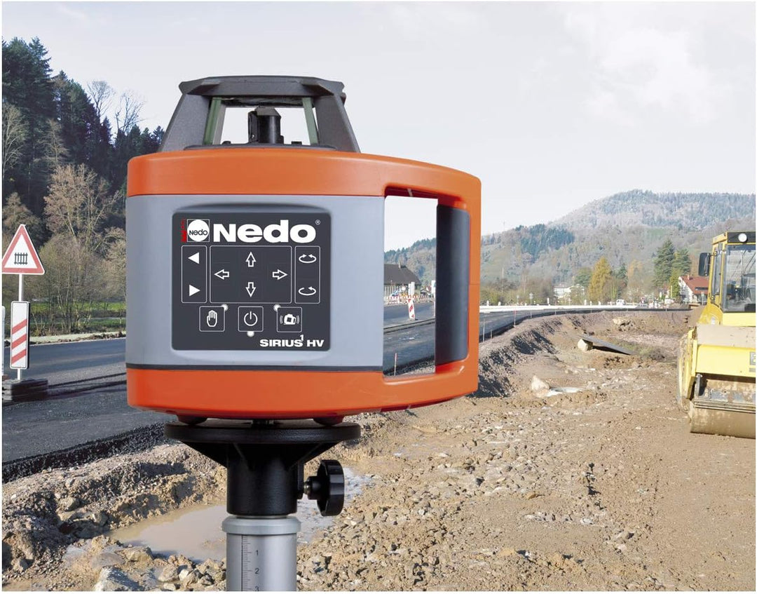 Nedo SIRIUS 1 HV horizontal und vertikal selbstnivellierender Rotationslaser mit Nedo Kurbelstativ u