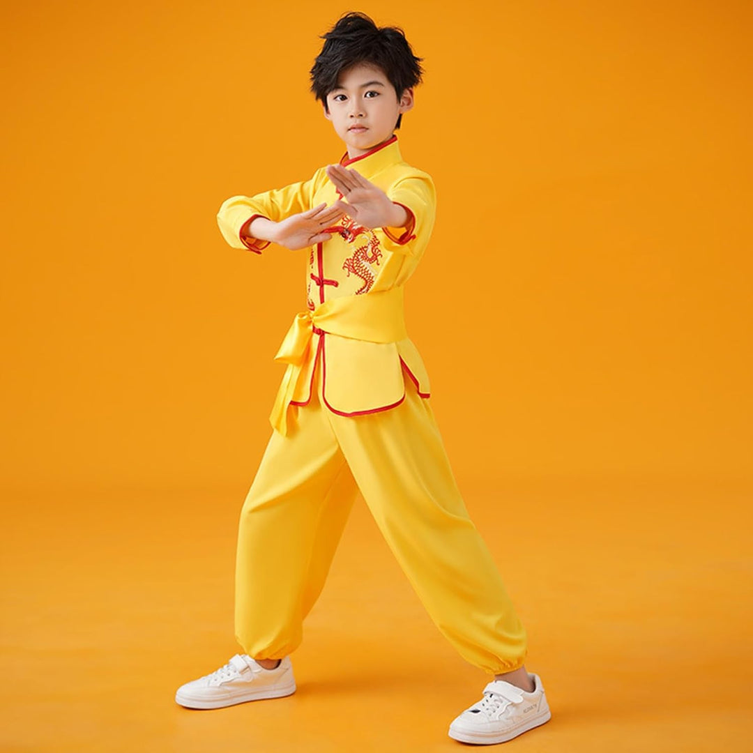Generisch Jungen Mädchen Chinesischen Anzug Training Uniformen Traditionelle Künste Wing Chun Outfit
