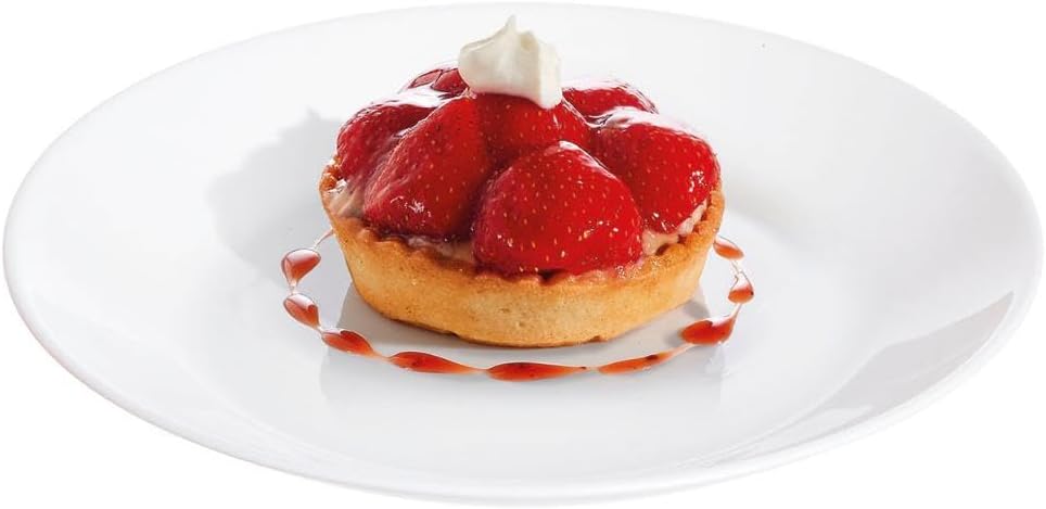 Arcopal Zelie - 12 Dessertteller, Opalglas, extra robust, 18 cm, weiss 12 piezas Dessert-Teller, 12