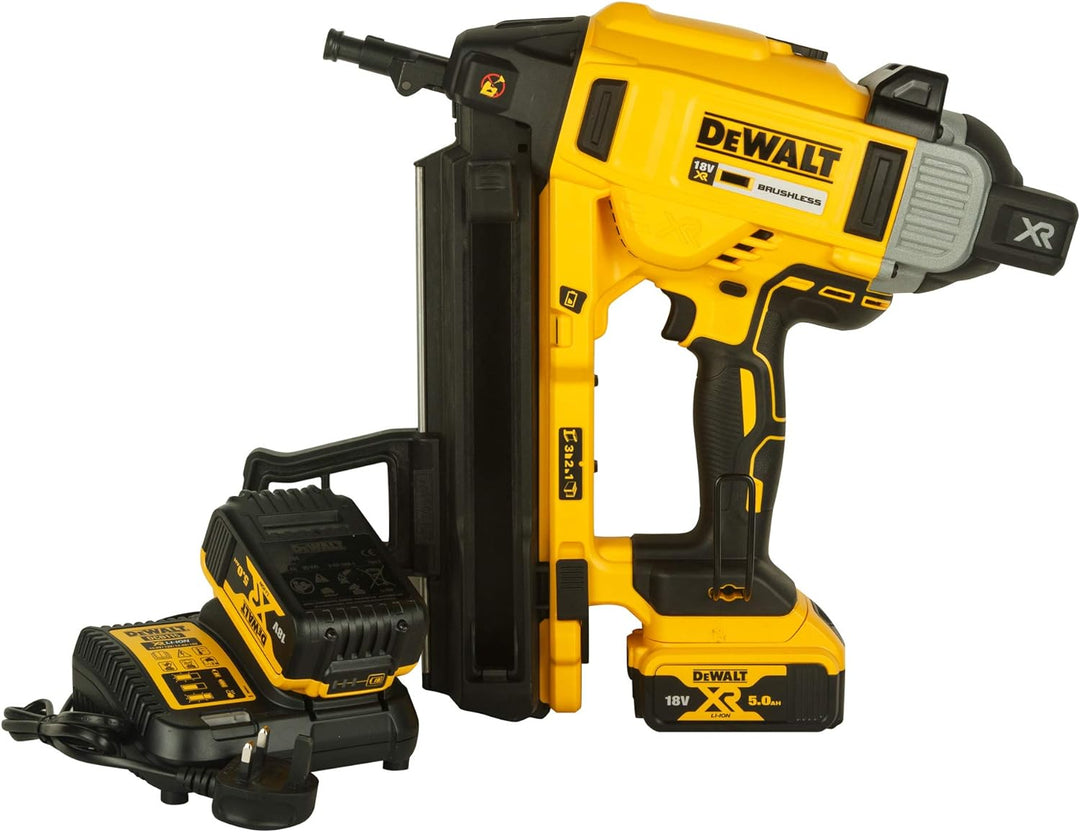 DeWALT DCN890P2 Akku Beton und Stahl Nagler 18V 5Ah Li-ion mit 2x Akkus & Koffer
