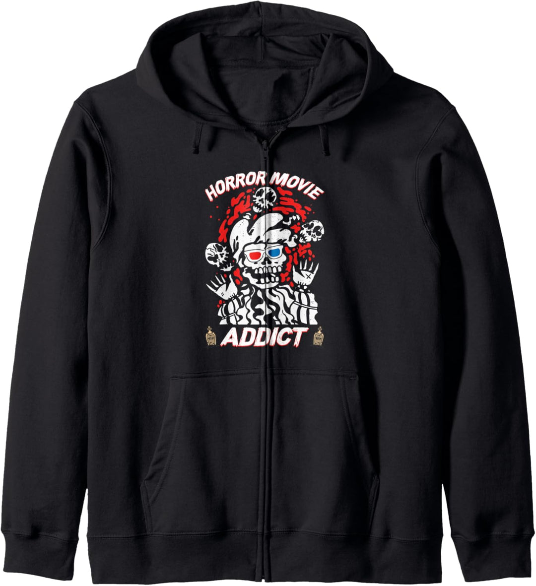 Horrorfilm Addict Scary Film Lover Halloween Horror Film Kapuzenjacke