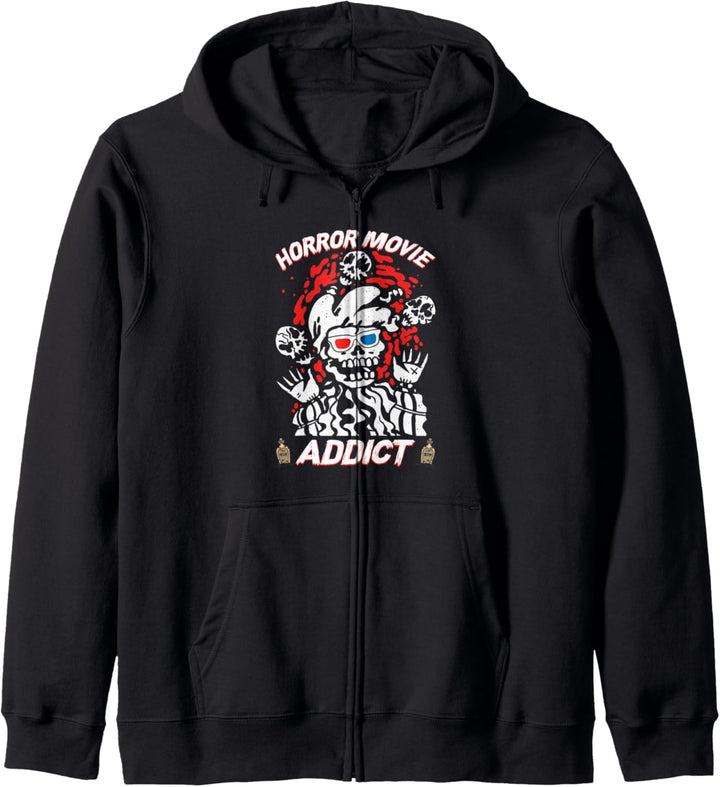 Horrorfilm Addict Scary Film Lover Halloween Horror Film Kapuzenjacke