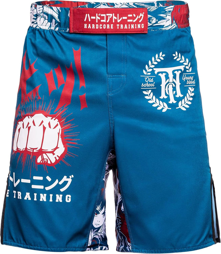 Hardcore Training Fight Shorts Kurze Hose Herren MMA BJJ Grappling Fitness Boxen Muay Thai No Gi S T