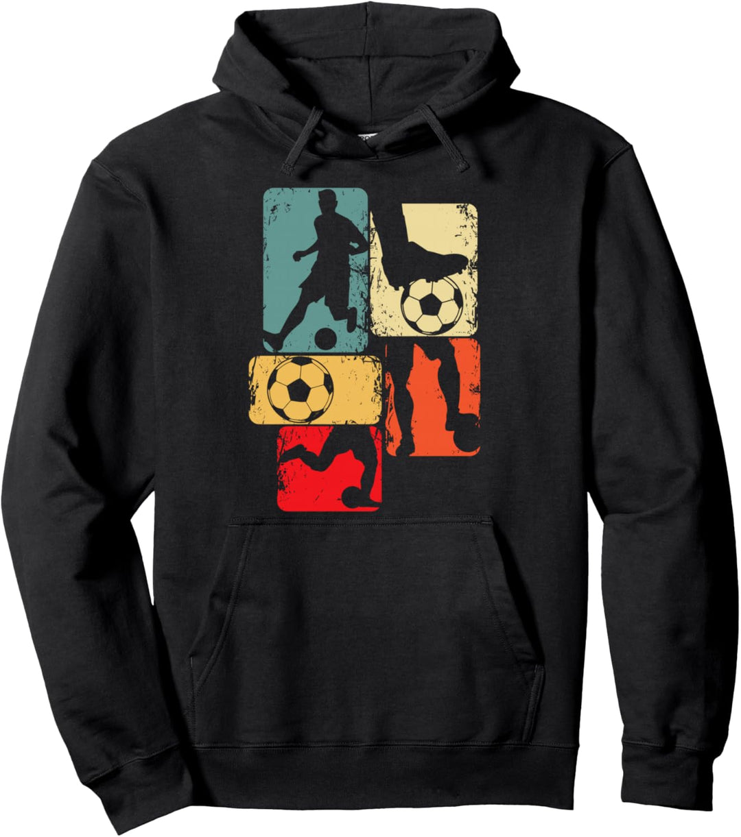 Fussball Fussballer Fussballspieler Jungen Kinder Pullover Hoodie