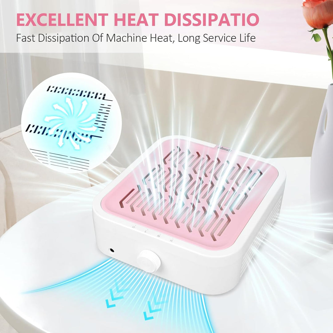Nagelstaubsauger mit Filter - Professionelle Nail Dust Collector für Anfänger - Einstellbare Staubab