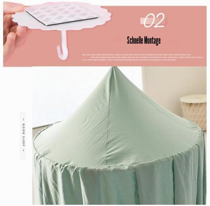 Baby Baldachin Betthimmel Chiffon Hängende Rund Moskitonetz für Babys Bett, Spielzelte, Kinderzimmer