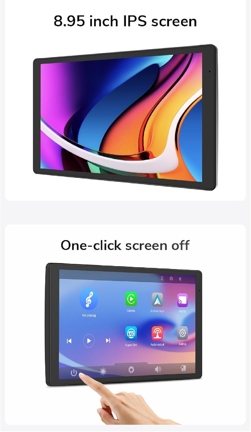 Eonon Android 10 Autoradio für BMW 3er E46 1999-2005 mit kabellos CarPlay Android Auto 9" Android Ra