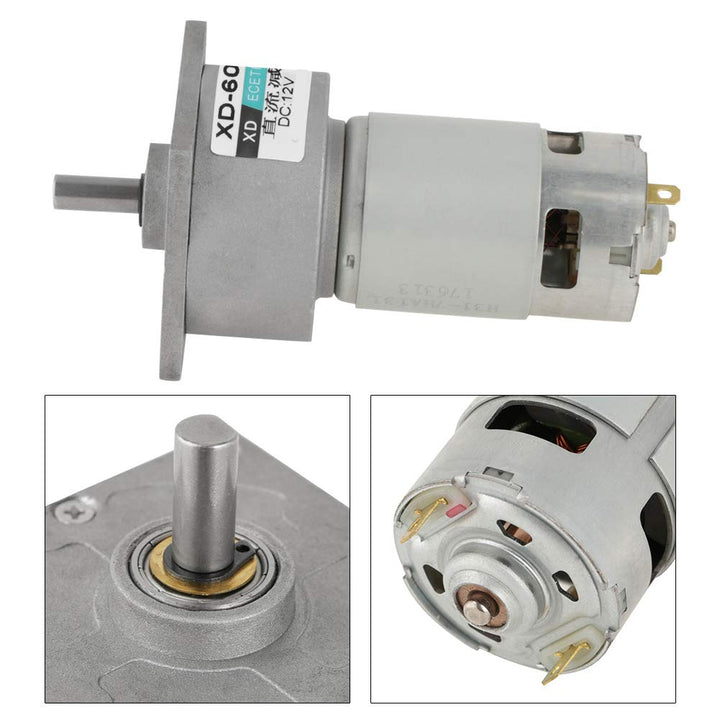 DC12V / 24V 35W Mini-DC-Getriebemotor Metall Geschwindigkeit einstellbar grossen Drehmoment Motor CW