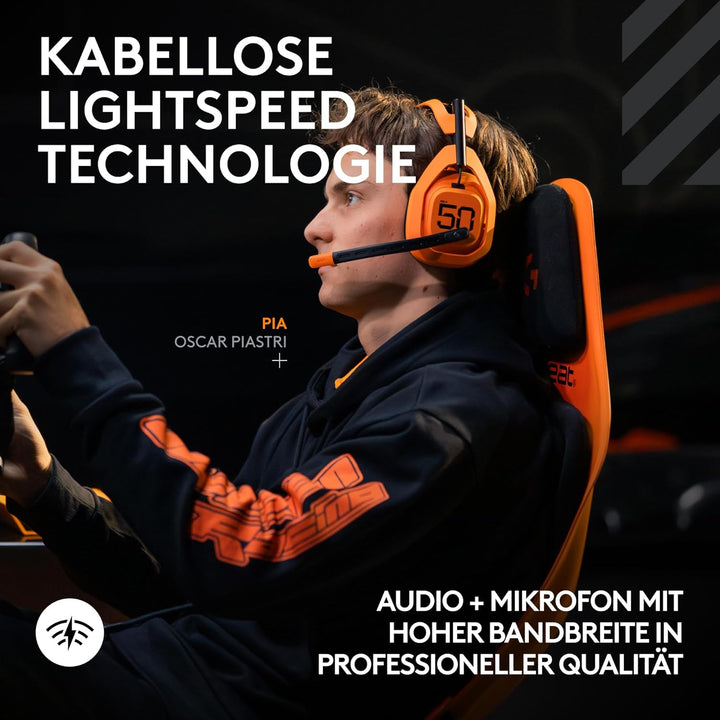 Logitech G Astro A50 X Lightspeed kabelloses Gaming-Headset + Basisstation, PRO-G Graphene, PLAYSYNC