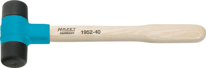HAZET Kunststoff- Hammer 1952-40 I Hammer-Kopf- 40 mm I Mit auswechselbaren Desmopan-Köpfen und robu