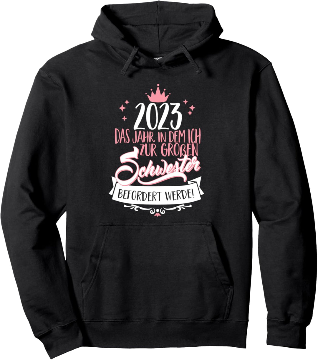 Mädchen Geschenke - Befördert zur grossen Schwester 2023 Pullover Hoodie