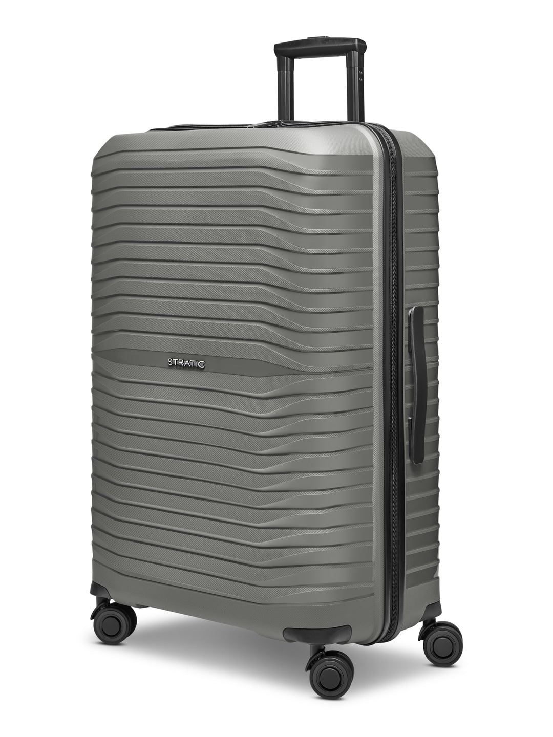 Stratic Shine Koffer gross | Trolley hergestellt aus Bruch- &amp; Kratzfestem Polypropylen mit 4 Rollen,
