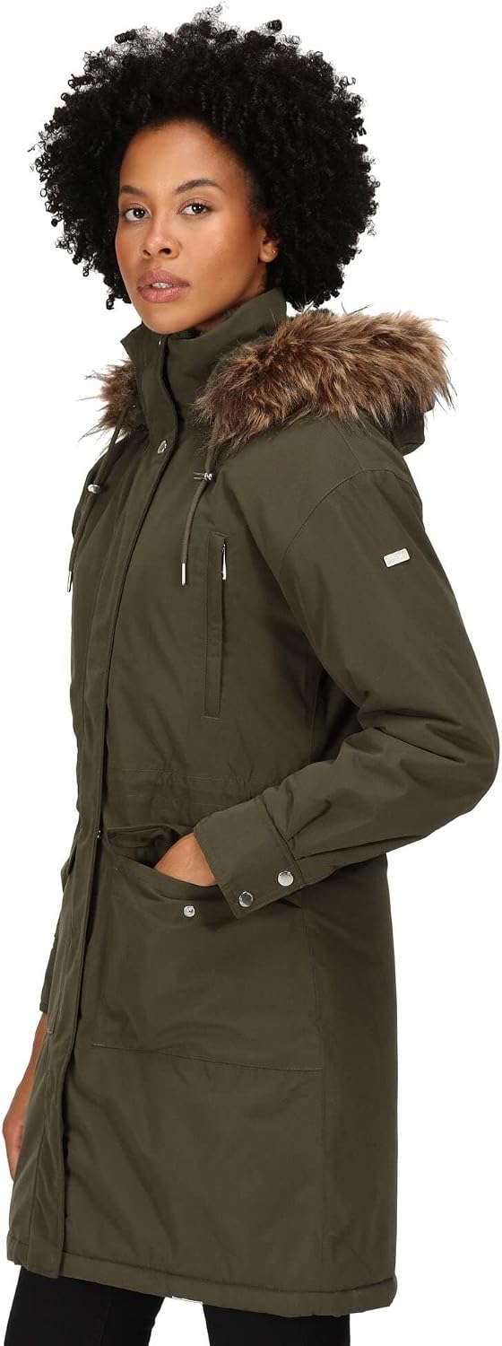 Regatta Damen Shiloh Jackets Waterproof Insulated 40 Dark Khaki, 40 Dark Khaki