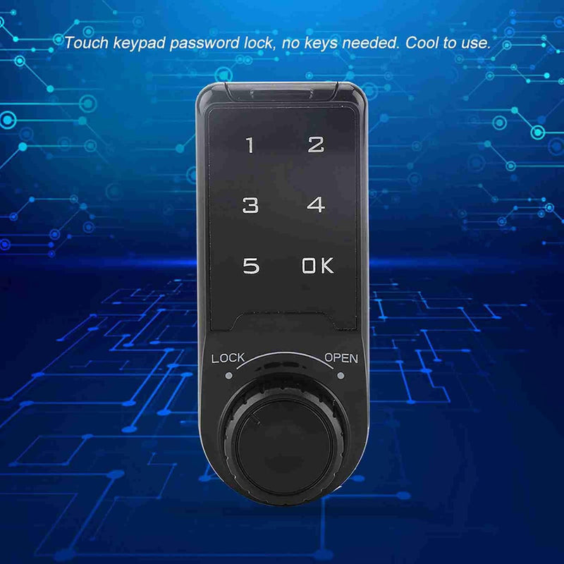 FTVOGUE Code Sicherheitsschloss Touch Digital Tastatur Elektronische Riegelschloss Passwort Key Acce