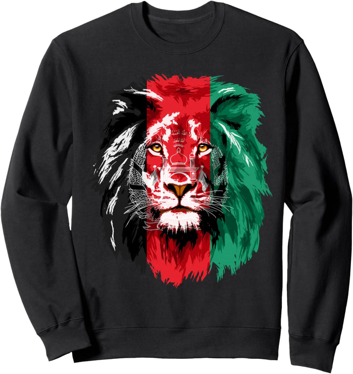 Afghanistan Flag Lion Free Afghanistan Sweatshirt