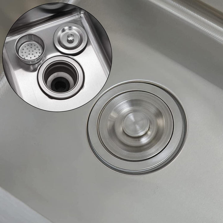Psfghvz Sink 1 mm Stainless Steel Sink Commercial Sink Freestanding Single Basin Workshop Sink Compl