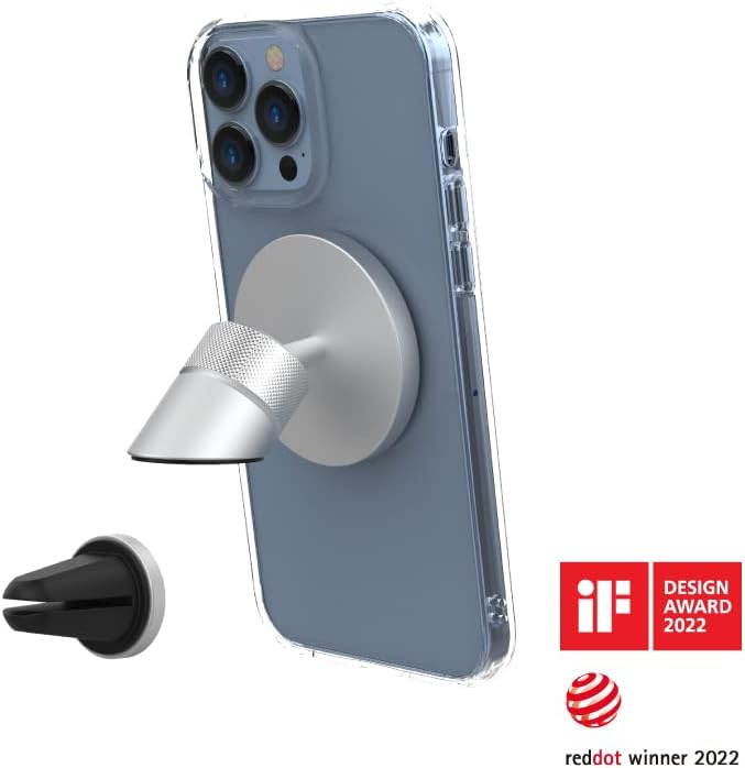 Just Mobile AluDisc Go I Multi-Winkel Handy Autohalterung I Magnetischer Smartphone Halter kompatibe