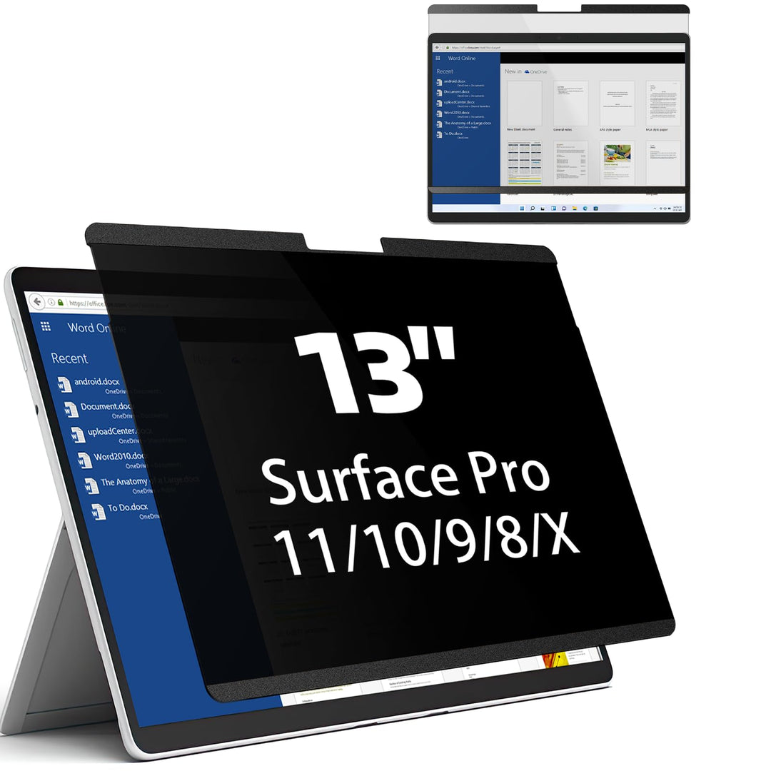 Mamol Magnetischer Blickschutzfilter für 13 Zoll Microsoft Surface Pro 9/8/X, Entfernbare Blickschut