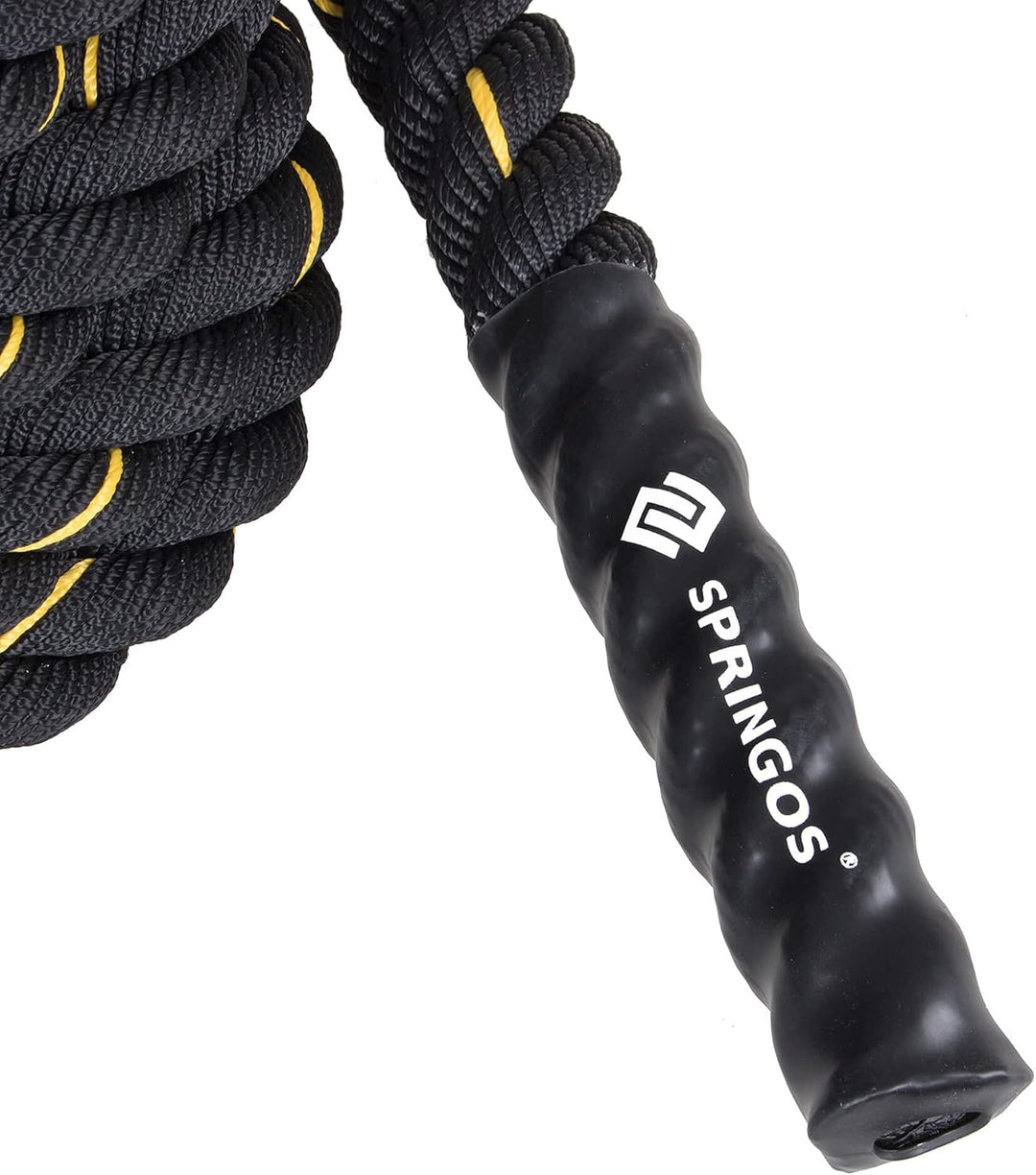 SPRINGOS Fitness Springseil Erwachsene 9 m, Seilspringen Sportgeräte für Zuhause, Krafttraining, Ant