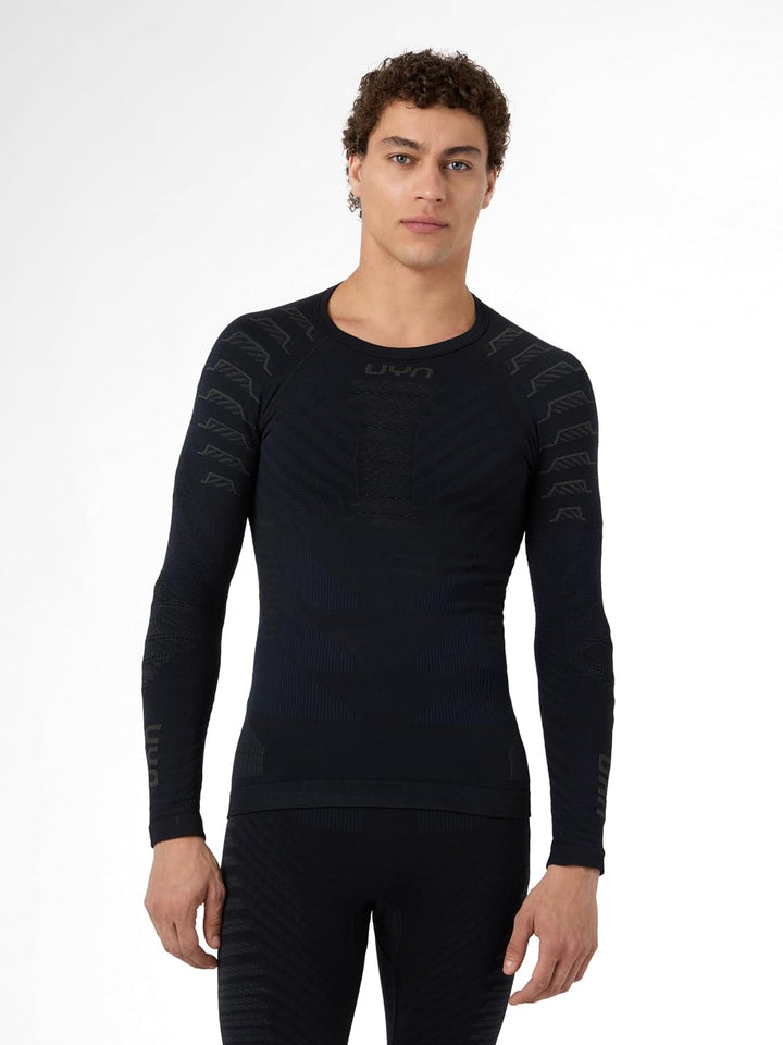 UYN Herren Resilyon Langarmshirt, Black/Anthracite, S/M