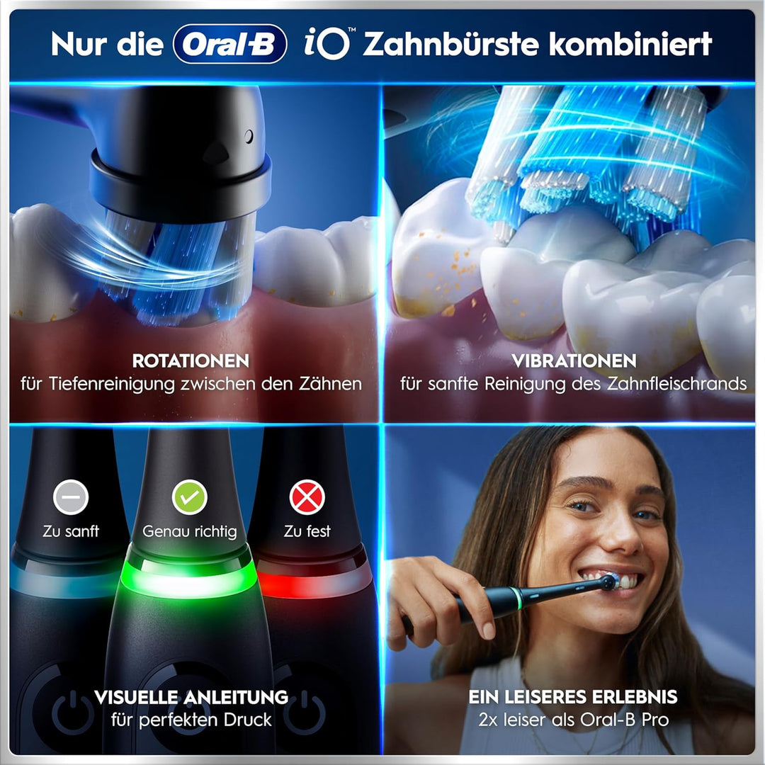 Oral-B iO Series 6 Plus Sensitive Edition Elektrische Zahnbürste/Electric Toothbrush, PLUS 3 Aufstec