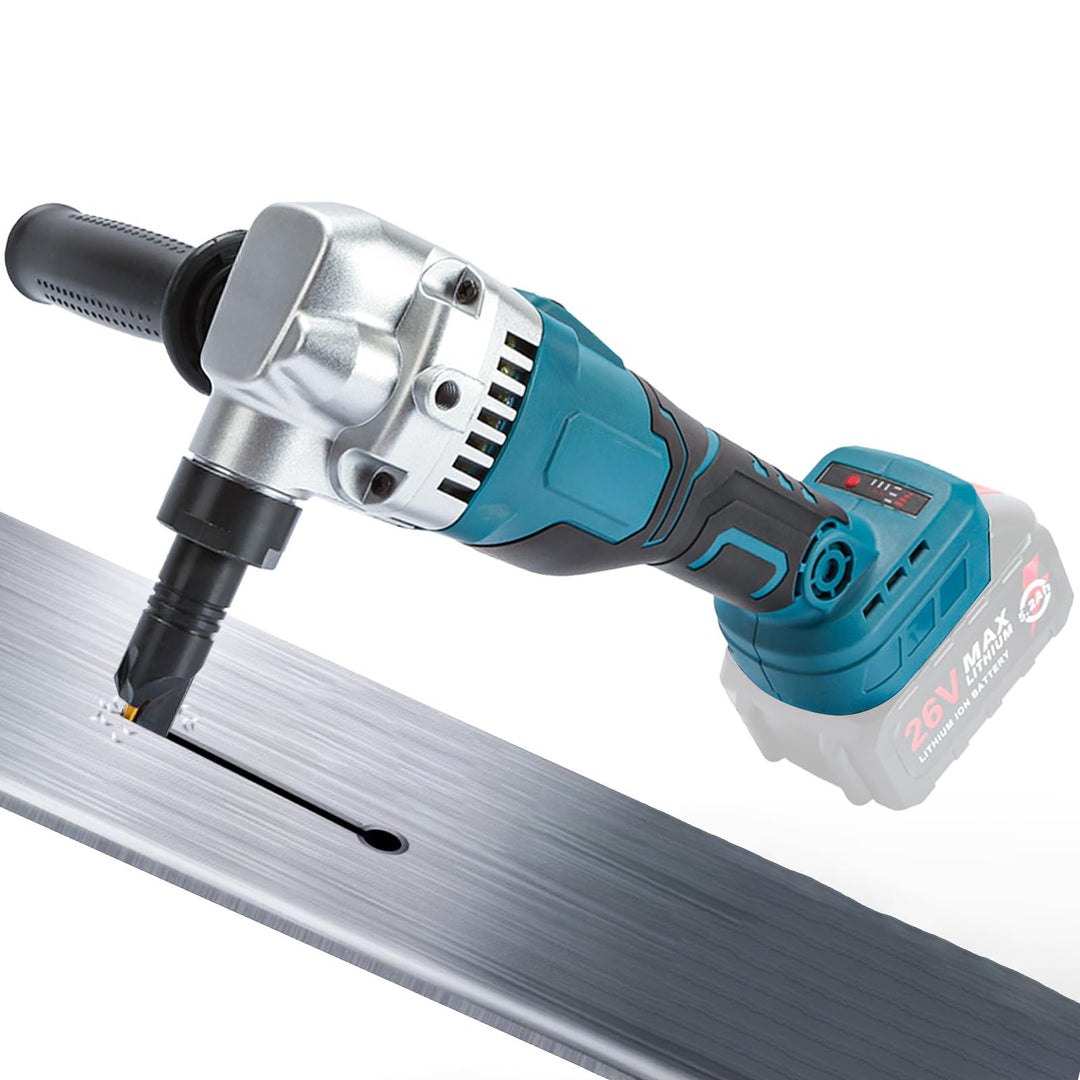 Blechknabber Kompatibel mit Makita 18V – Kabellose Blechnibbler mit 360° Drehbarem Knabberkopf und E