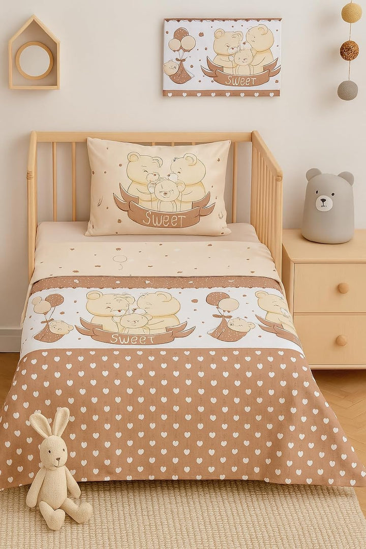 Babylux Bettwäsche Bezug 2 TLG. 100 x 135 cm / 90 x 120 cm Kinderbettwäsche Bettwäsche Kind Bettset