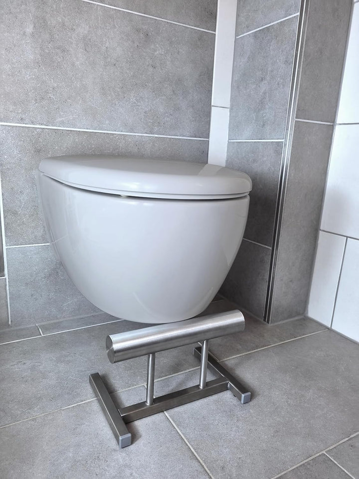 NAMOR Toilettenhocker aus Edelstahl – Premium WC-Hocker für bessere Sitzhaltung | Modernes Design, r