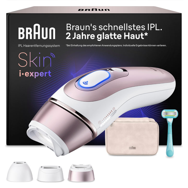 Braun Smart IPL Geräte Haarentfernung Skin i·expert 7 — Professionelle Dauerhafte Laser Haarentfernu