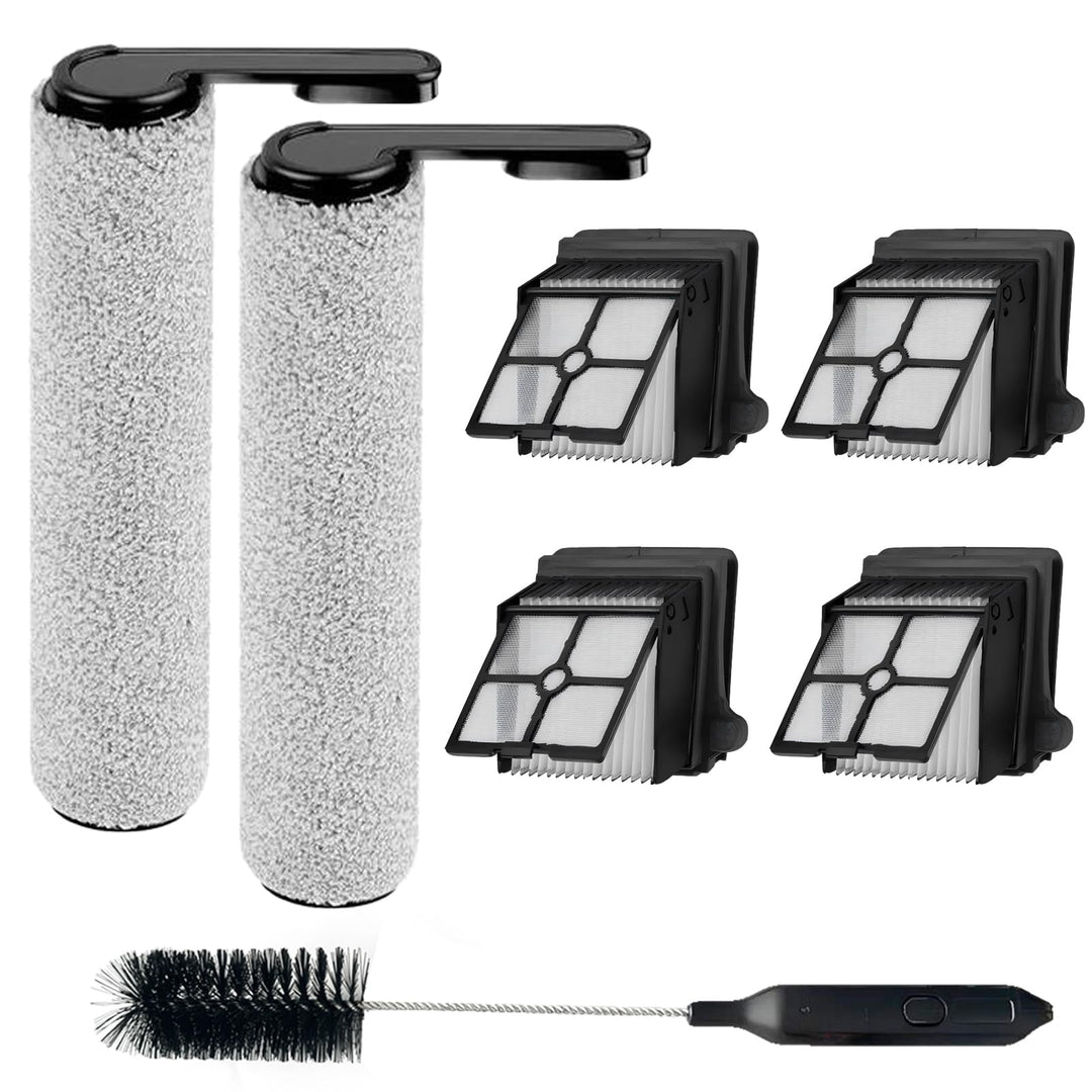 [Version 1, Nicht abnehmbar] Zubehör für Tineco Floor One S7 Pro/Floor One S6, 2 Bürstenrolle 4 Filt