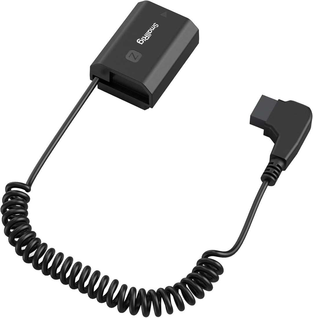 SMALLRIG D-Tap auf NP-FZ100 Dummy-Akku, NP-FZ100 Spiral-Stromkabel für Sony A7R V, A7S III, A7R IV,