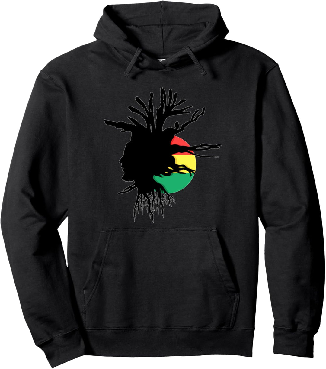 Rasta fürchtet äthiopische Flaggen-Reggae-Wurzeln Jamaika Pullover Hoodie